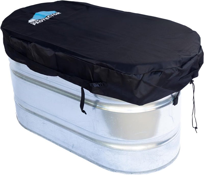Polar Protector 2 X 2 X 4 Stock Tank Cover Ice Water Therapy Ice Bath Cold Water Cover Fits Galvanized Tank Waterproof Rip Proof Tough Keeps Tanks Clean Raised Garden Bed Cover - Image 1